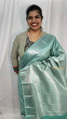 Teal Green Color Semi Soft Silk Saree-VS4050