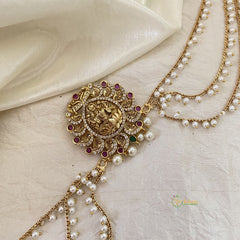 Lakshmi Bun Billai with Maatil -Bridal Jada Billai -Pearl Maatil -G10909