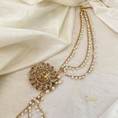 Lakshmi Bun Billai with Maatil -Bridal Jada Billai -Pearl Maatil -G10909