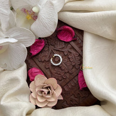 Vriksham Crescent AD Stones Press Naths/Nose Pin-G19766