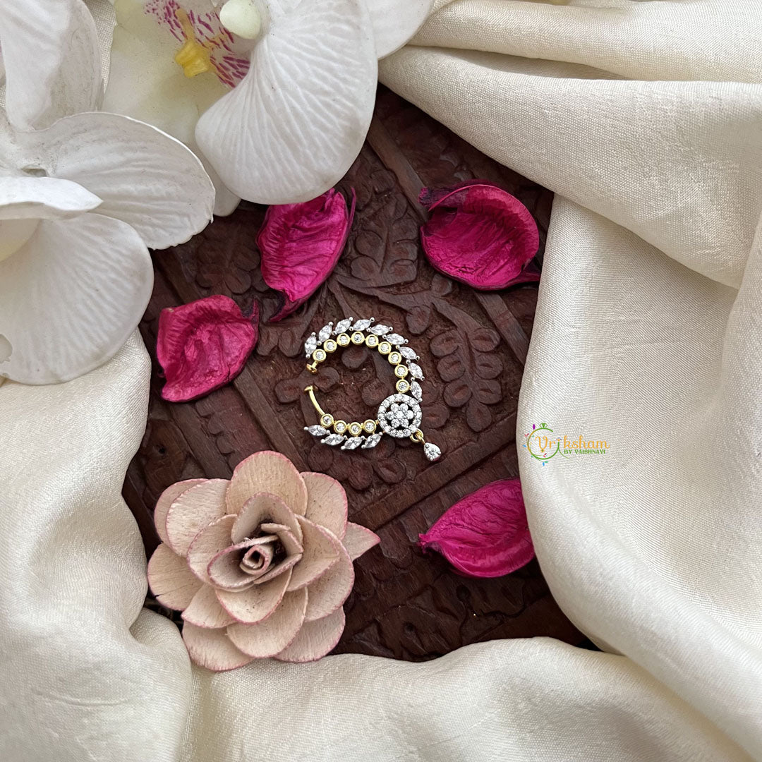 Vriksham Elegant Diamond Lookalike Press Naths/Nose Pin-G19751