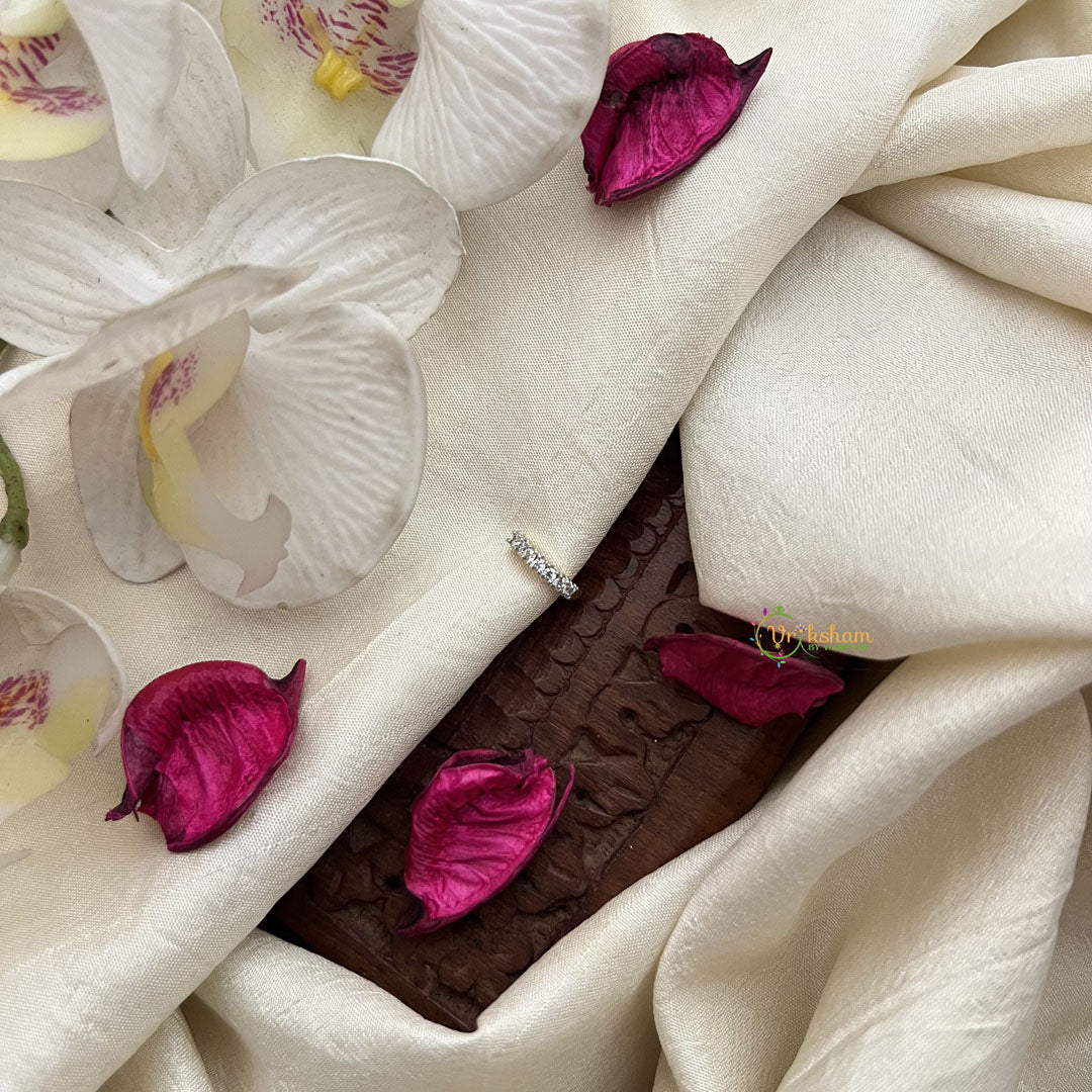 Vriksham Minimal  Stone-Embellished Ethni Press Naths/Nose Pin-Gold-G19764