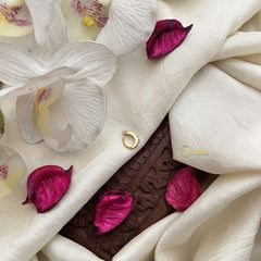 Vriksham Minimal  Stone-Embellished Ethni Press Naths/Nose Pin-Gold-G19764