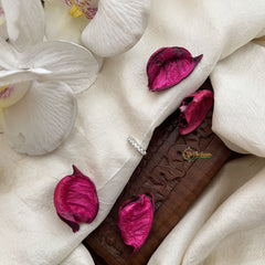 Vriksham Minimal  Stone-Embellished Ethni Press Naths/Nose Pin-Seliver-G19763