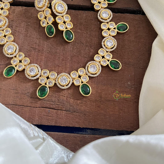 Premium Green AD Stone Neckpiece-G14520