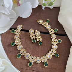 Premium Green AD Stone Neckpiece-G14520