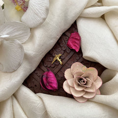 Vriksham Parrot Jadau Kundan Nath-Red Green-J3265