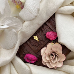 Vriksham Elegant Tear Drop Jadau Kundan Nath-Green-J3261