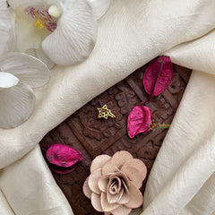 Vriksham Elegant Leaf Motif Red White Stone Press Naths/Nose Pin-G19787