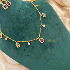 Vriksham Multi Color Celestial Charm With Matching Studs Pendant Chain-G21824