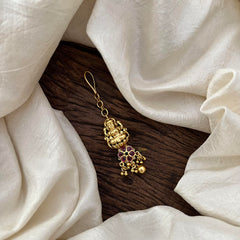 Simple Lakshmi  Maang Tikka-Gold Bead-G13523