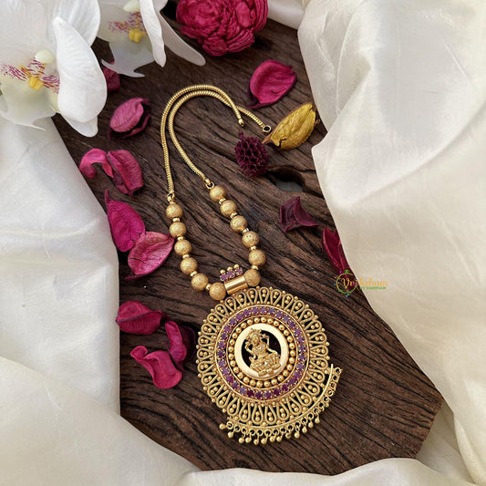 Traditional Kerala Lakshmi Pendant Neckpiece-G15295