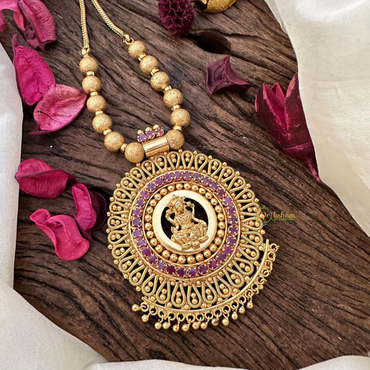 Traditional Kerala Lakshmi Pendant Neckpiece-G15295