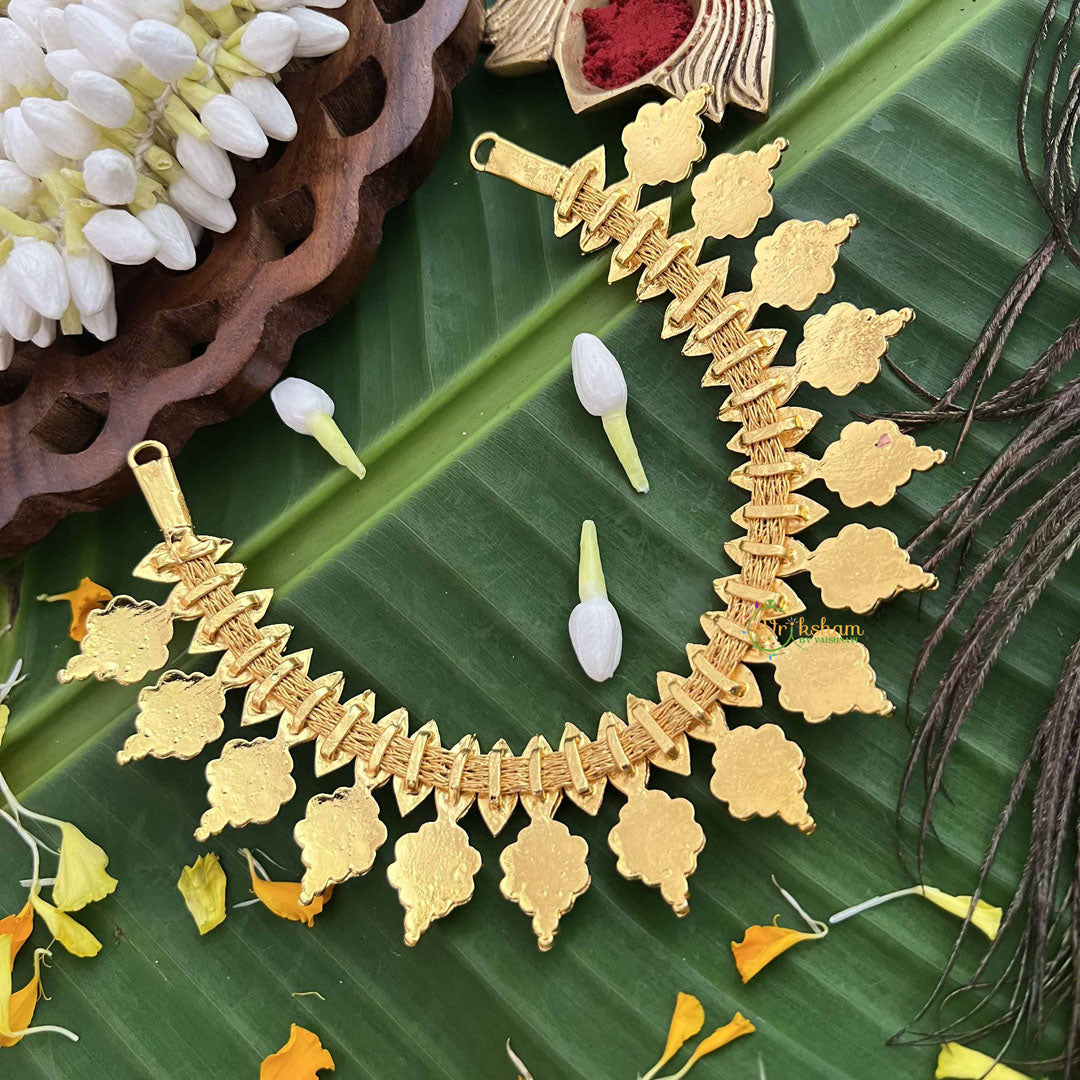 Vriksham Divya Lakshmi Traditional Temple Kemp Choker Neckpiece-G20469
