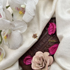 Vriksham Traditional Star Nath Red Stone Press Naths/Nose Pin-G19806