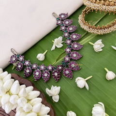 Vriksham Antique Maanga Style Black Polish Kemp Short Neckpiece-G17945