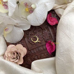 Vriksham  Classic Petite Gold Nath – Delicate Septum Ring-Pink-G19816