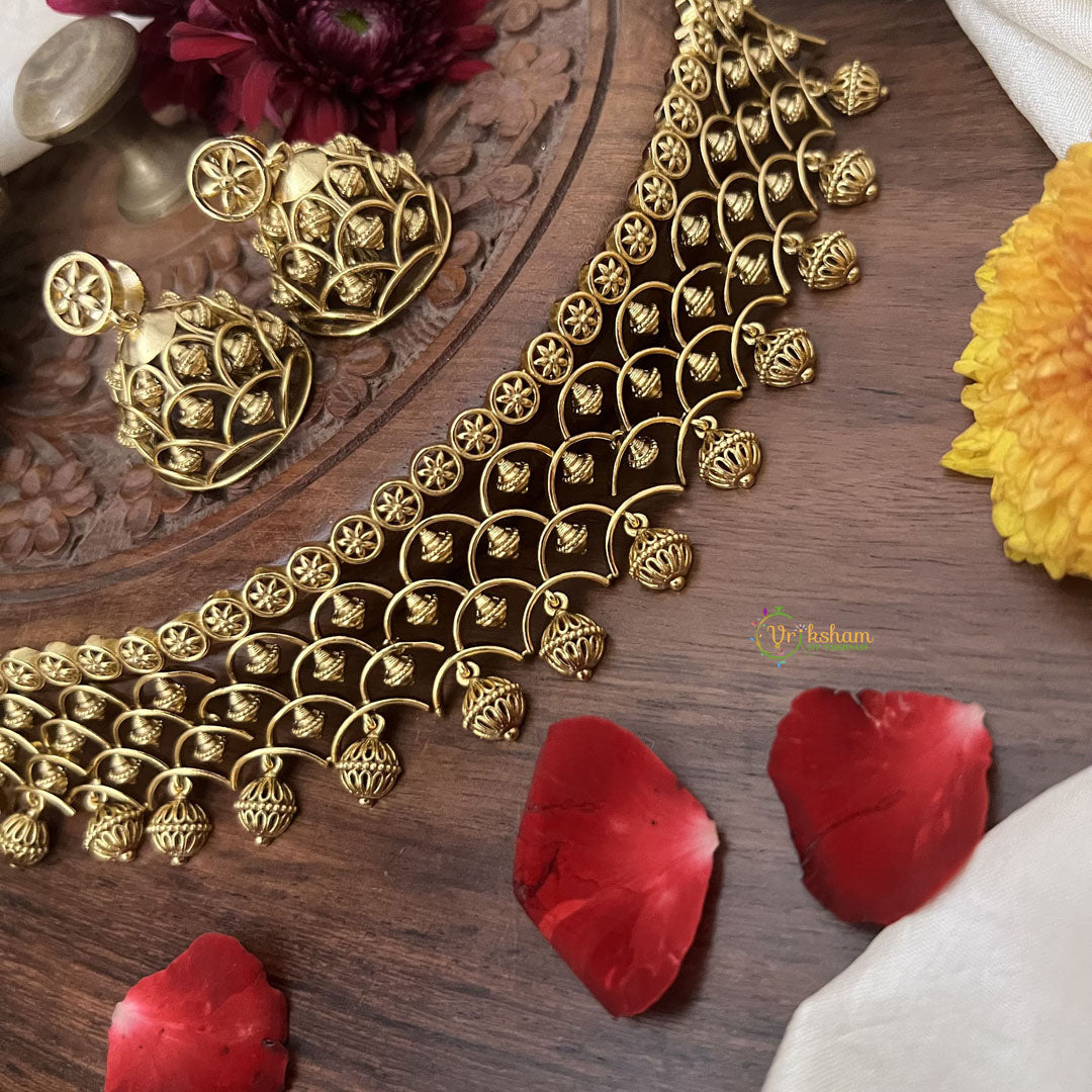 Vriksham Designer AD Stone High Neck Choker-G18895