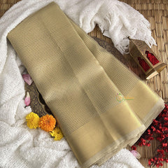 Nayanthara Inspired Golden Organza Saree-Handloom-VS4074