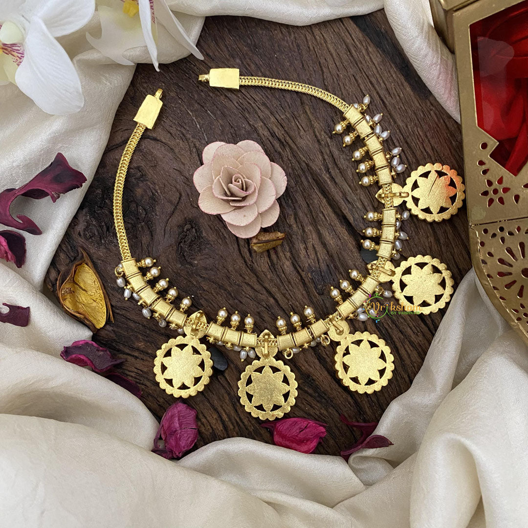 Exquisite Jadau Kundan Short Neckpiece-J2471