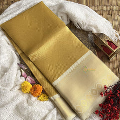 Rekha's Golden Banarasi Saree-Handloom-VS4072