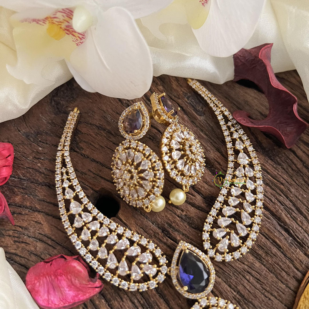 Designer Gold Alike Purple AD Stone Hasli-G14637