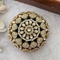 Vriksham Majestic Floral Polki With Hair Bun Cage Accessory-H1281