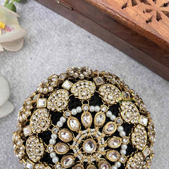 Vriksham Majestic Floral Polki With Hair Bun Cage Accessory-H1281