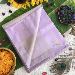 Vriksham Designer Lavender With Silver Work Pure Soft Silk Saree-VS4850