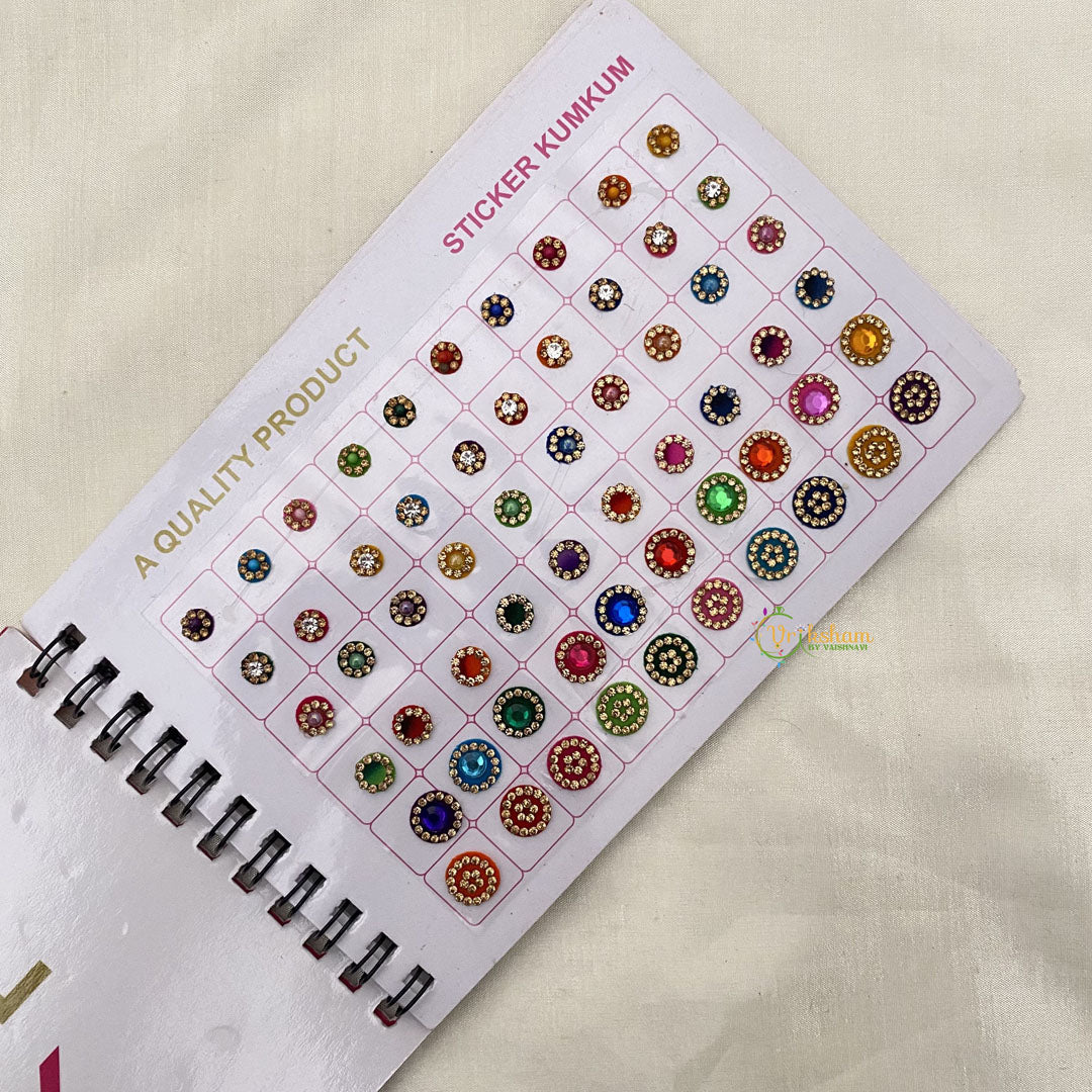 Vriksham LCT Stone Fancy Bindi Book-(D No 30 A22)-BB217
