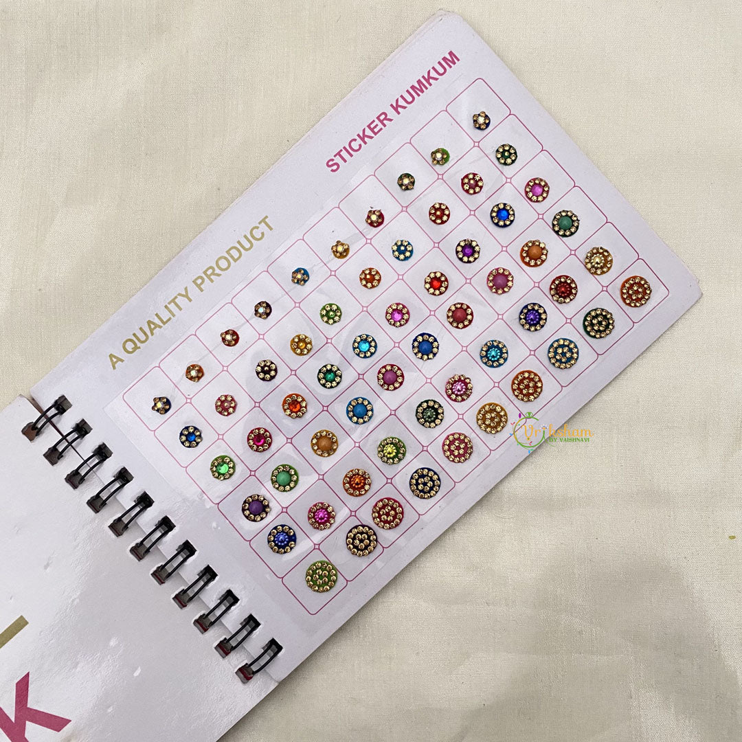 Vriksham LCT Stone Fancy Bindi Book-(D No 30 A22)-BB217
