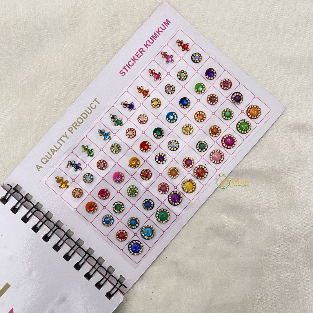 Vriksham LCT Stone Fancy Bindi Book-(D No 30 A22)-BB217