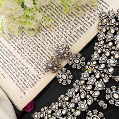 Three Layer Victorian Diamond High Neck Choker-VV1958