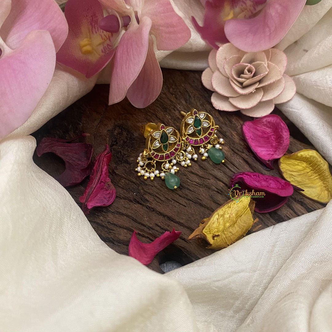 Exclusive Chandbali Jadau Kundan Stud-J2558