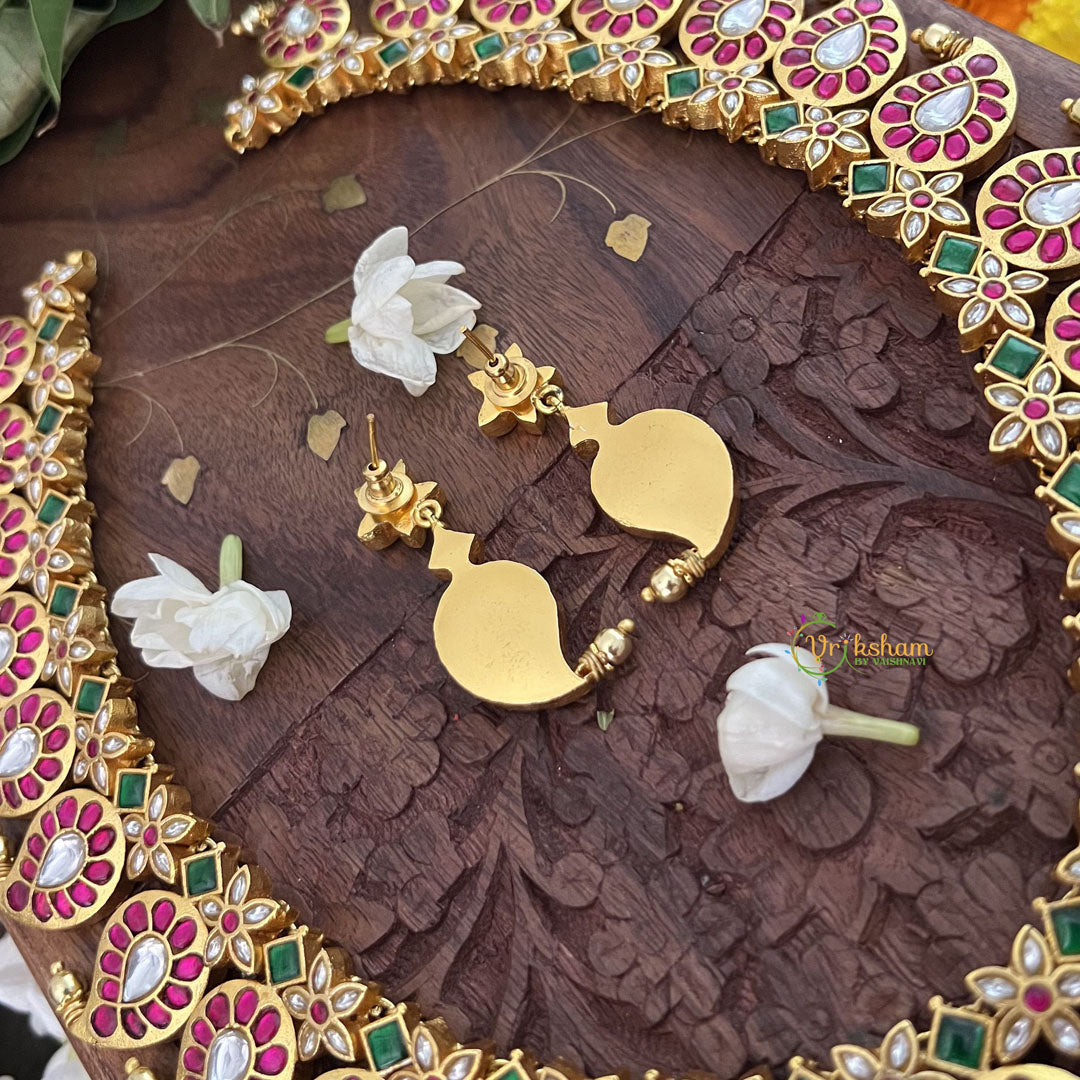 Vriksham Bridal Maanga Style Pendant Kundan Jadau Neckpiece-J3392