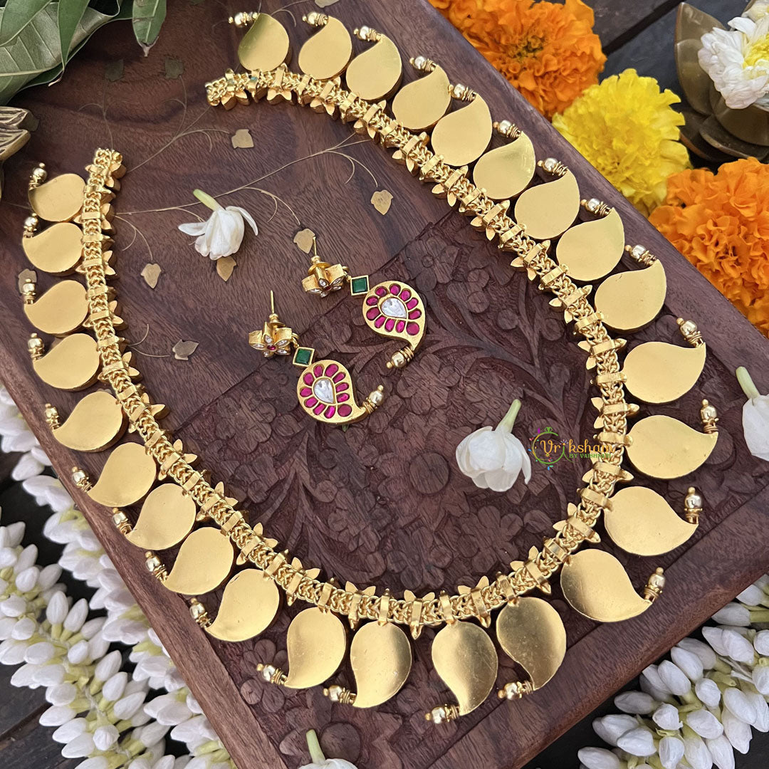 Vriksham Bridal Maanga Style Pendant Kundan Jadau Neckpiece-J3392