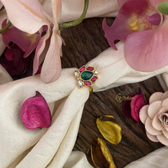 Elegant Jadau Kundan Finger Ring-J2533