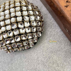 Vriksham Rainbow Floral Stone Juda Style With Hair Bun Cage Accessory-H1293