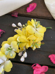 Yellow and White Veni Bridal Hair Accessory-H134