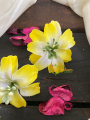 Yellow Flower Bridal Hair Accessory-H145