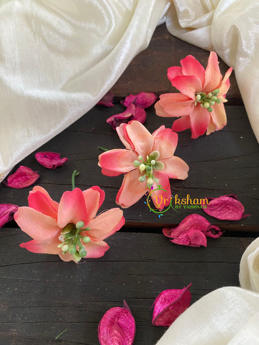 Peach Flower Bridal Hair Accessory-H146