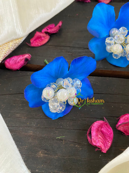 Blue Flower Bridal Hair Accessory-H148