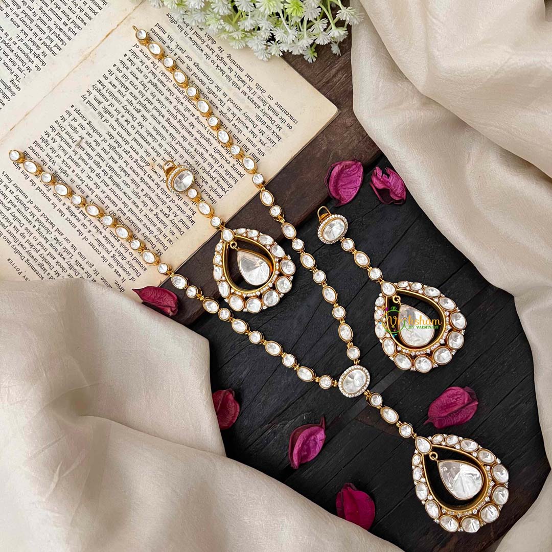 Premium Mossanite Pendant Short Neckpiece -M007