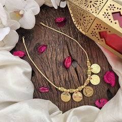 Vriksham Traditional Gold Plated Lakshmi Coin Necklace-G19898