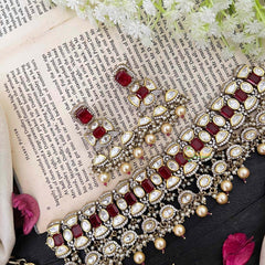 Exclusive Bridal Victorian Diamond High Neck Choker-VV1922