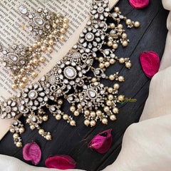 Unique Victorian Diamond White Neckpiece-VV1870