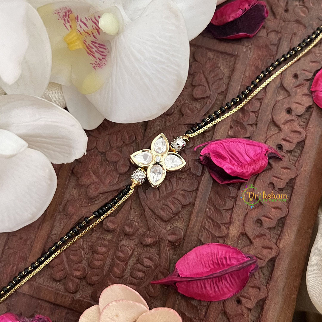 Vriksham Stone Flower Ganga Jamuna style  Mangalsutra Bracelet-G17980