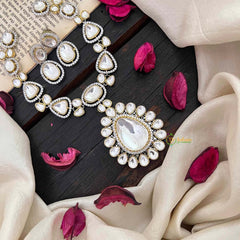 Premium Mossanite Pendant Short Neckpiece -M004