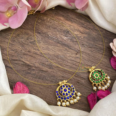 Reversible 2 in 1 Blue Green Invisible Neckpiece-G15563