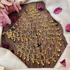 Vriksham Traditional Gold Look Alike 5 Layer With Gold Bead Maatil-G21211